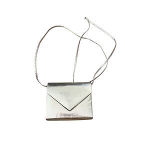 La Regale Crossbody Bag Evening Mini Clutch Metallic Silver